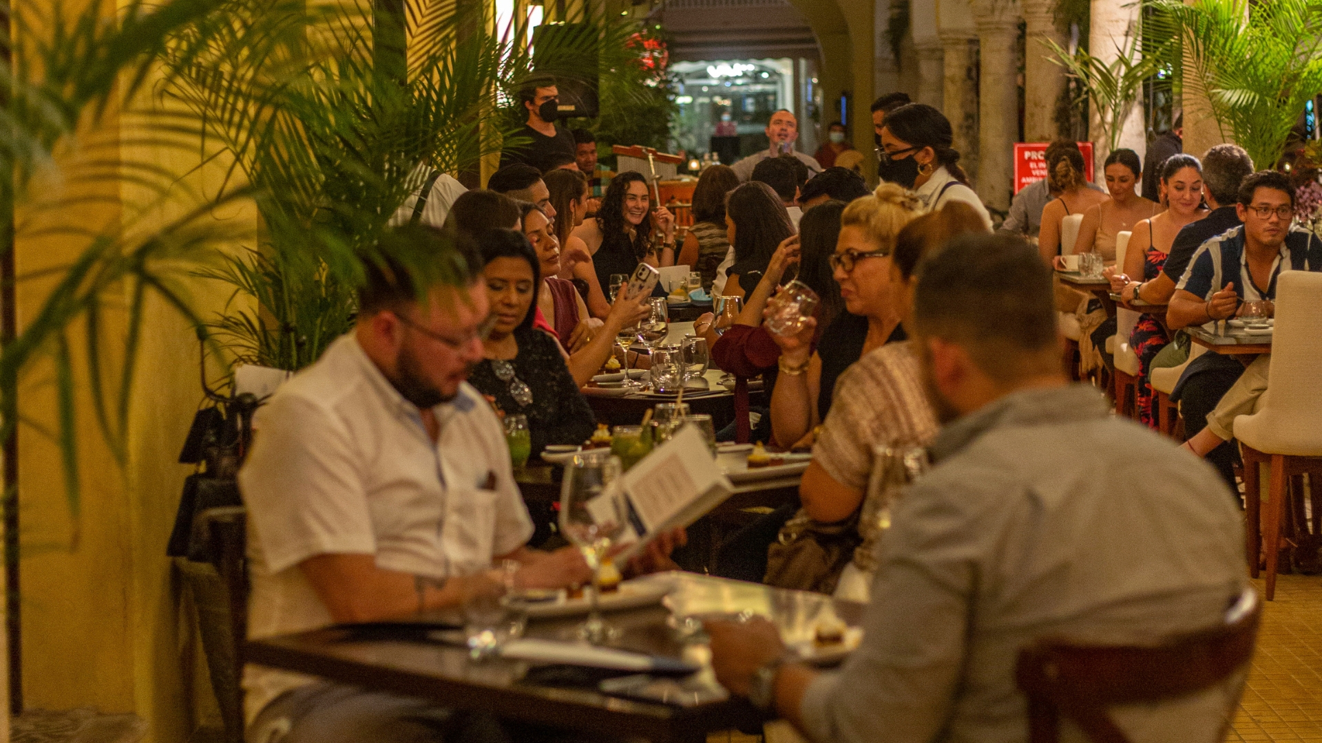 Celebrando tercer aniversario en avec amour - restaurante bistro fusion frances en Mérida, Yucatán - Parque de santa lucia